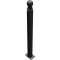 Ornamental bollard | Series 485B | � 82 mm | stationary, to be fixed by plugswith base plate 100 x 150 mm | without lock | without eyelet